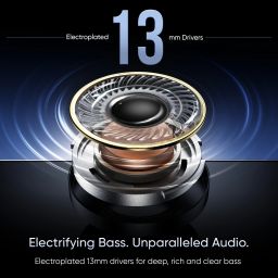 mivi Duopods K2, 40Hrs PT, HD Call, Fast Charging, 50ms Latency,IPX4, Voice Asst.5.3v Bluetooth Headset image 3