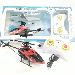 New_Flying Mini Helicopter With Remote (R) RC Infraed (Red)-image-59
