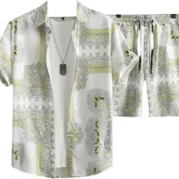 Shirt Chino Shorts Co-ords Set-image-89