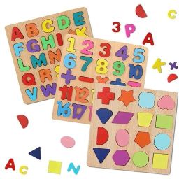 Letters Puzzle - ABCD Puzzle - 1234 Puzzle - Shapes-image-44
