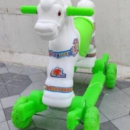 BABY BABY PLASTIC HORSE WITH ROCKING FUNCTION AND RUNNING RIDE ON WITH AMAZING COLOR FOR YOUR KIDS GTY-SDER-03 Rideons & Wagons Non Battery Operated Ride On (Multicolor)-25