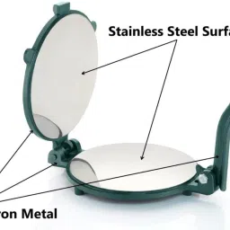 neha Manual Hand Press with Handle for Home and Kitchen for Making Papad Heavy Roti and Khakra Maker image 5