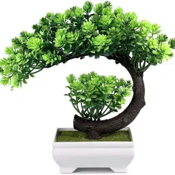 Small Artificial Bonsai Tree Fake Plant Potted House Plants Japanese Pine Bonsai Bonsai Wild Artificial Plant with Pot-6