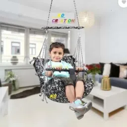 Big Size Baby Swing Folding & Washable 1- 5 Years With Safety Belt indoor Baby Carry Cot-image-51