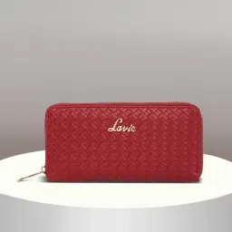 Women Casual Red Artificial Leather Wallet - Mini-image-57