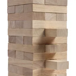 hasbro gaming Jenga Mini Game, Hardwood Blocks, Stacking Tower Game for Kids Ages 6 and Up, 1 or More Players Strategy & War Board Game image 2
