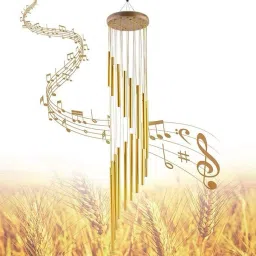 15 Aluminum Tubes Rotate Wind Chimes Tube Tones Magical Sounds Home Decoration Aluminium Windchime-image-99