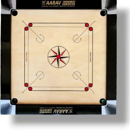 Full 3 Inch Border 6 mm Ply with Coins, Striker, and Disco Powde 3.8 cm Carrom Board-image-101