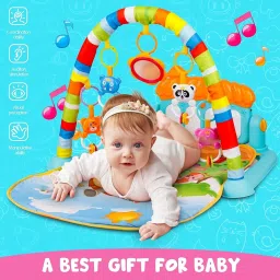 5 in 1 Baby Play Gym Kick & Play Piano Mat Newborn Toy for Boy and Girl Cradle GYM Baby toys Fitness rack GYM-image-69