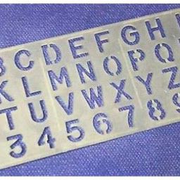 Stencil Plastic Ruler-ABCD and 123 for School Students (20 mm X 11 cm) - Pack of 2-image-10