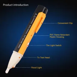 gadariya king 3 pcs LED Electric Test Tester Pen Screwdriver Continuity Digital Voltage Tester image 5