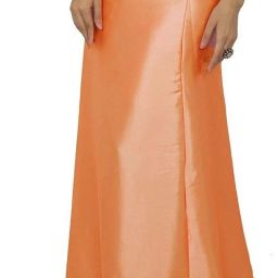 KAVYA DESIGNERS Peach Satin Petticoat K15 Satin Blend Petticoat-image-42