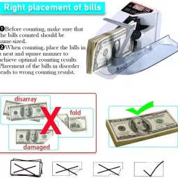 KANABEE Note Counting Machine |Fake Note Detection & Large Display |Counts Old/New Notes Note Counting Machine image 4