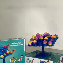 goyal's Games Topple, Strategy Balancing and Skill Tabletop Game, Stack 5 in A Row image 5