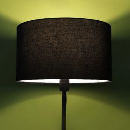 btr crafts Taranto Black Cotton Fabric Solid Lampshade-picture-33