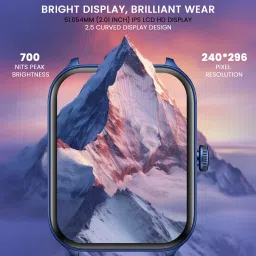 Cellecor M5 PLUS 2.01" IPS HD Display | 700 NITS | BT-Calling | AOD | IP67 | BT v5.4| Smartwatch image 2