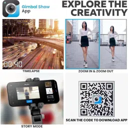 Hold up Gimbal Stabilizer for Smartphone, 2-Axis Auto Face Tracking Selfie Stick with Tripod,360°Rotation with Wireless Remote Bluetooth Selfie Stick image 4