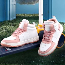 STELLAR Mid Top Flat Sole Fashion-Forward 's Sneakers for Any Occasion Sneakers For Women-image-3