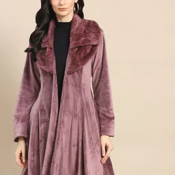 woowzerz Dryclean Solid Coat For Women-picture-46