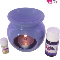 gifdeco LAVENDER BLOSSOM 10 ML, ROSE GARDEN 3 ML Diffuser Set, Diffuser, Aroma Oil, Potpourri, Spray, Cone image 4