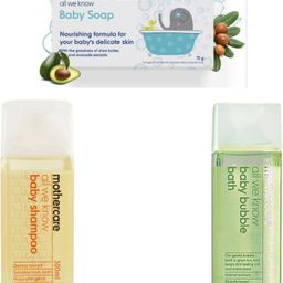 mothercare ALL WE KNOW BABY SHAMPOO 300 ML , BABY SOAP 75G & BABY BUBBLE BATH 300 ML-picture-17