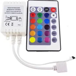 RGB Control Box IR Remote Controller Wireless for LED Light Strip Tape Lighting 6 A Step Dimmer-5