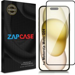 Zapcase Edge To Edge Tempered Glass for Motorola Moto G04-17