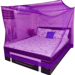 Polyester Adults Washable Double bed ( 6*6.5 ) Square Mosquito Net-image-4