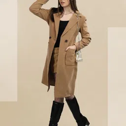roadster Wool Solid Coat For Women-picture-47