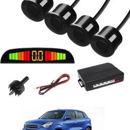 Black 4 Parking Reverse Safety Sensor For Vehicles-54 Universal Reverse Black Parking Sensor With Buzzer And LED Display-54 Parking Sensor-image-82