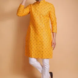 Men Printed Cotton Blend Straight Kurta-image-40