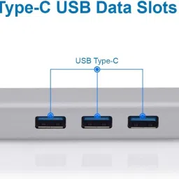 SCALEBEE 4 in 1 Type C to RJ45 Hub 10/100Mbps Ethernet LAN with 3 Port USB HUB 3.0 Lan Adapter image 4