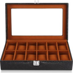 PU Leather Watch Box|Jewelry Box|Wrist storage Watch Box|Premium Watch case Watch Box-image-95