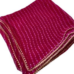 Georgette Printed Pink Women Dupatta-image-72