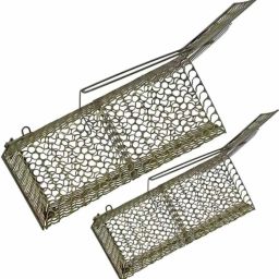 tana Set of 2 Pcs Combo Big & Small Combo Rat / Mouse / Chuhaa Trap Iron Live Trap Live Trap image 2