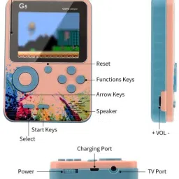TECHNUV G5 500 In1 Colorful Handheld Mini Game Box Also Connect With TV Option For kids with Super Mario Like (Bros/Brose3/6/9/10/14)Super Contra Like(2/6/7) Total 500 Games image 2