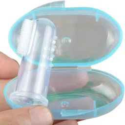 Finger Tooth Brushwith storage Box Toung cleaner and Gum Massager Ultra Soft Toothbrush-image-34