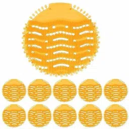 Urinal Screen Mat Orange Citrus - 10 Pcs Set (Exciting New Fragrances ) Waterless Commode Urinal-31