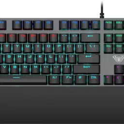 Aula F2058 /100% Antighosting,Recordable Macros,Magnetic WristRest,Backlit,Mechanical Wired USB Standard Gaming Keyboard Compatible with Desktop, Laptop, Mac with gaming mode ,stand support,multimedia_keys,F2058 image 2