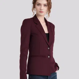 rocksy Women Solid Single Breasted Casual Blazer-picture-20