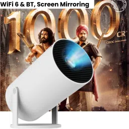 Guggu Smart Projector for Home 4K Support Rotabable Design withApp Netflix,YouTubeT428 (4500 lm / 1 Speaker / Wireless / Remote Controller) Portable Projector-17