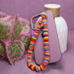 Threads & Beads colorfull beads, traditional vibe Phone Charm-image-57