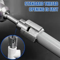 uptodatetools Integrated Internal & External Pipe Threading Tool, Pipe Thread Cutting Tool 3/4" Pipe Threader Pipe Sizes Rethreading Tool, (3/4") image 3