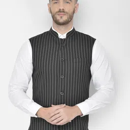 canary london Striped Men Waistcoat-picture-10
