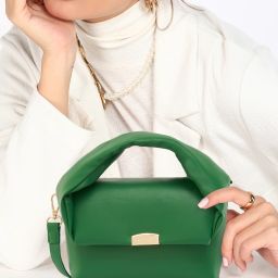 Green Women Satchel Women's Soft Body Green Satchel-image-65