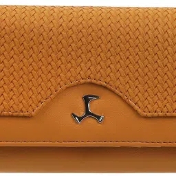 Women Casual Yellow Artificial Leather Wallet-image-32
