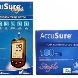 Simple Blood sugar Glucose monitoring system machine including 100 Test Strips Glucometer-14