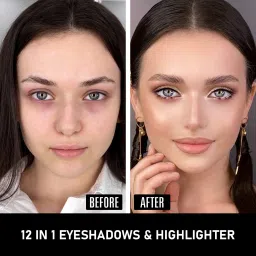 half n half 12 in 1 Eyeshadow & Highlighter Palette 12 g image 4