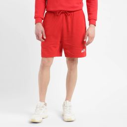 Solid Men Red Casual Shorts-image-77