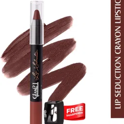 Lip Seduction Non-Transfer Crayon Lipstick | Longlasting Creamy Matte Formula-image-26